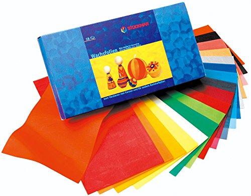 Stockmar Stockmar Decorating Natural Bees Wax Sheets 18 Assorted Colors - blueottertoys-MC85063300