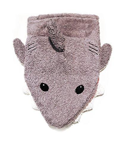 Organic Cotton, Washcloth Mitt Shark Puppet, Large by Furnis - cotton Bath Toys for open-ended play - Title: Default Title