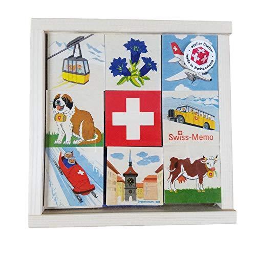 Atelier Fischer Wooden Swiss Memo Game (48 Pieces - 24 Pairs) - wood Games for open-ended play - Title: Default Title
