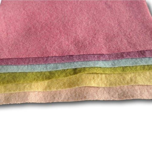 Bioland Organic Plant Dyed Wool Felt Sheets, Springtime Colors, 6 sheets - wool, natural, felt Felting for open-ended play...