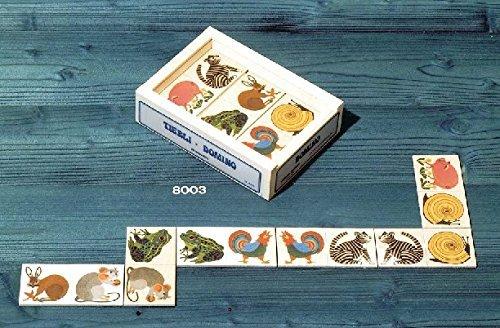 Atelier Fischer Wooden Animal Domino Game in Wooden Box (28 Tiles) Atelier Fischer