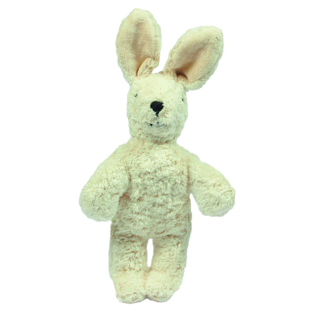Senger Senger Organic Cotton Baby Rabbit, 9", White - blueottertoys-SG-Y21903