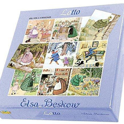 Hjelms Colorful Elsa Beskow Lotto Game (4 Cards - 36 Tiles) - wood Games for open-ended play - Title: Default Title