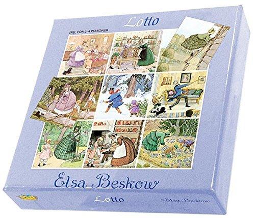 Elsa Beskow Hjelms Colorful Elsa Beskow Lotto Game (4 Cards - 36 Tiles) - blueottertoys-HM3112