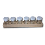 Wooden Paint Jar Holder with 2 oz (50 ml) Jars Mercurius