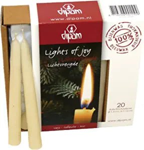 
                  
                    Dipam Beeswax Lights of Joy Christmas Tree Candles 4" (20 Pack)
                  
                