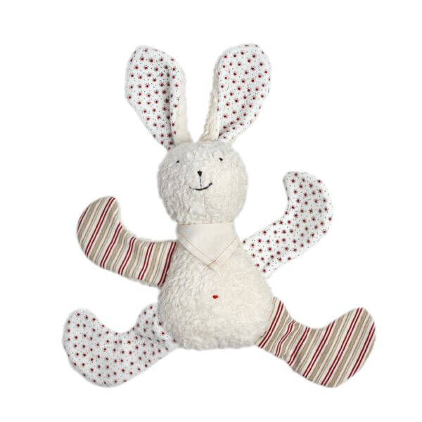 Organic Cotton Bunny - cotton, wool, natural Stuffed Animals for open-ended play - Title: Default Title