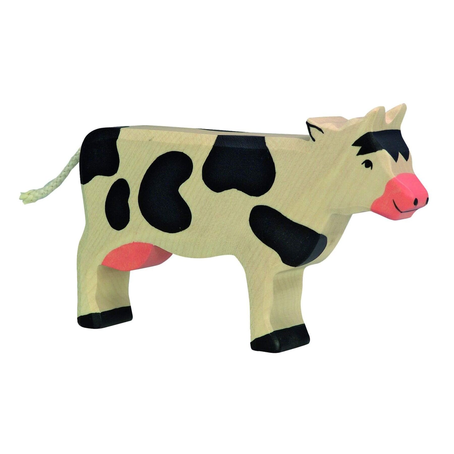 Wooden Cow by Holztiger - wood Wooden Figures for open-ended play - Title: Default Title