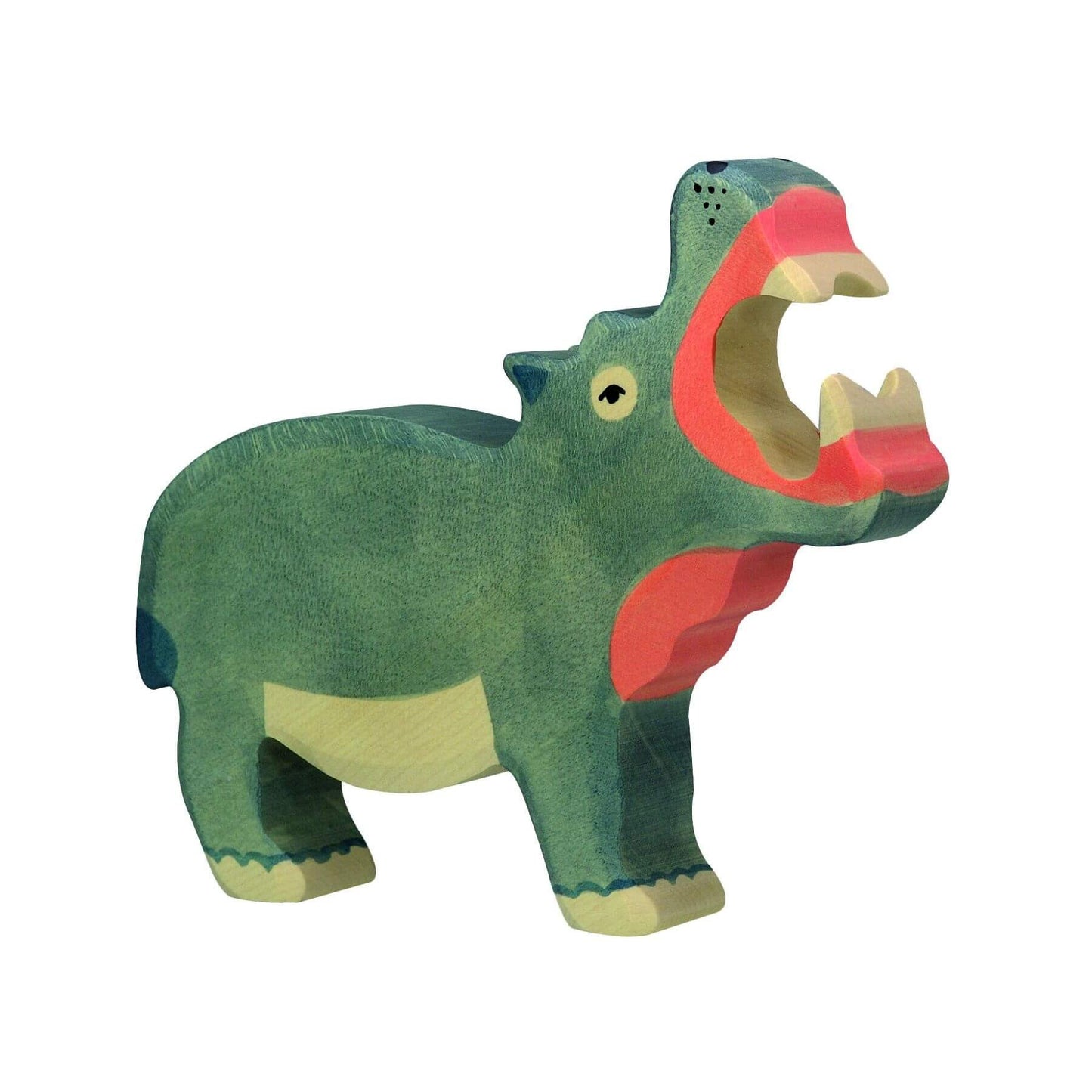 Holztiger Wooden Hippo - wood Wooden Figures for open-ended play - Title: Default Title