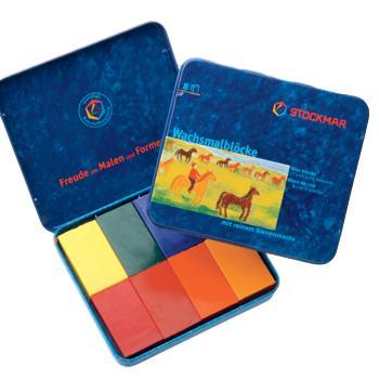 Stockmar Stockmar Block Crayons 8 Assorted Waldorf Colors - blueottertoys-MC85034001