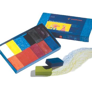 Stockmar Stockmar Beeswax Block Crayons 12 pcs - blueottertoys-MC85034200