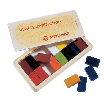 Stockmar Stockmar Block Crayons in Wooden Box 16 Colors - blueottertoys-MC85035500
