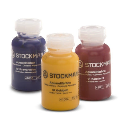 Stockmar Watercolor Paint - Circle Colors 250 ml - natural Art & Craft Paint for open-ended play - Color: Red