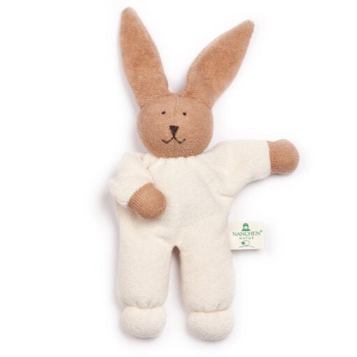Nanchen Nanchen Small Organic Bunny Rattle - blueottertoys-NC880413
