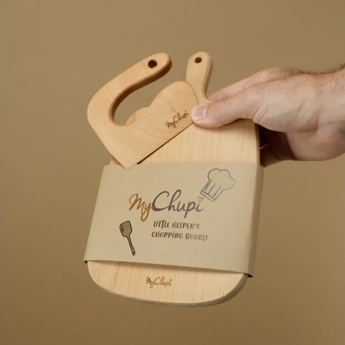 
                  
                    "My Chupi" Little Helper Block Knife and Chopping Board Set
                  
                