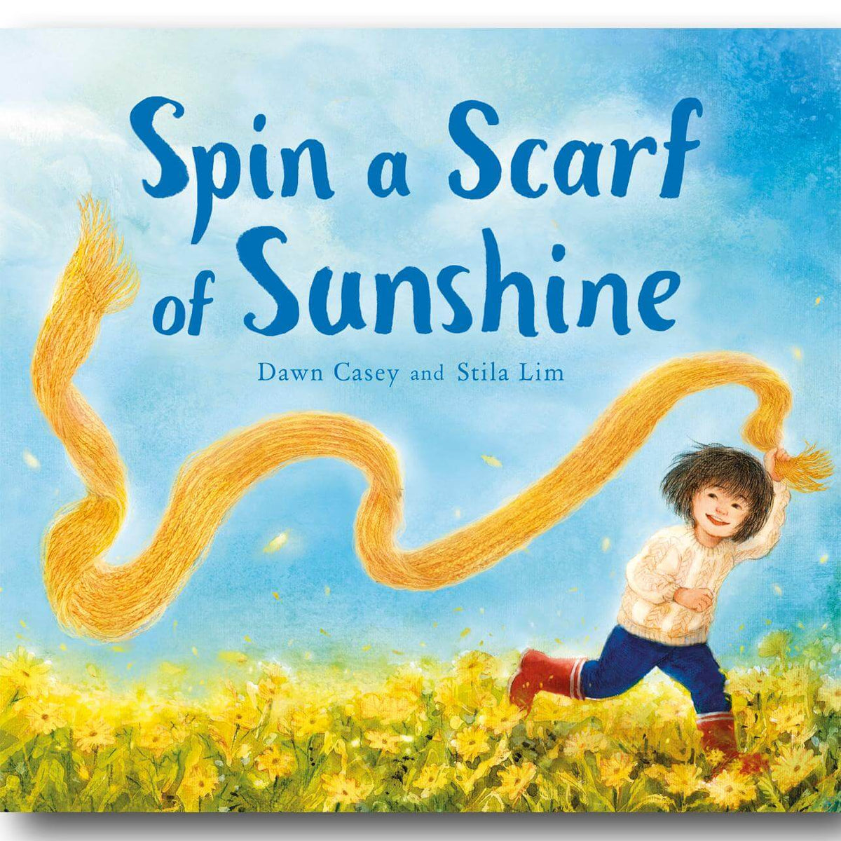 Spin a Scarf of Sunshine - wood, wool Book for open-ended play - Title: Default Title