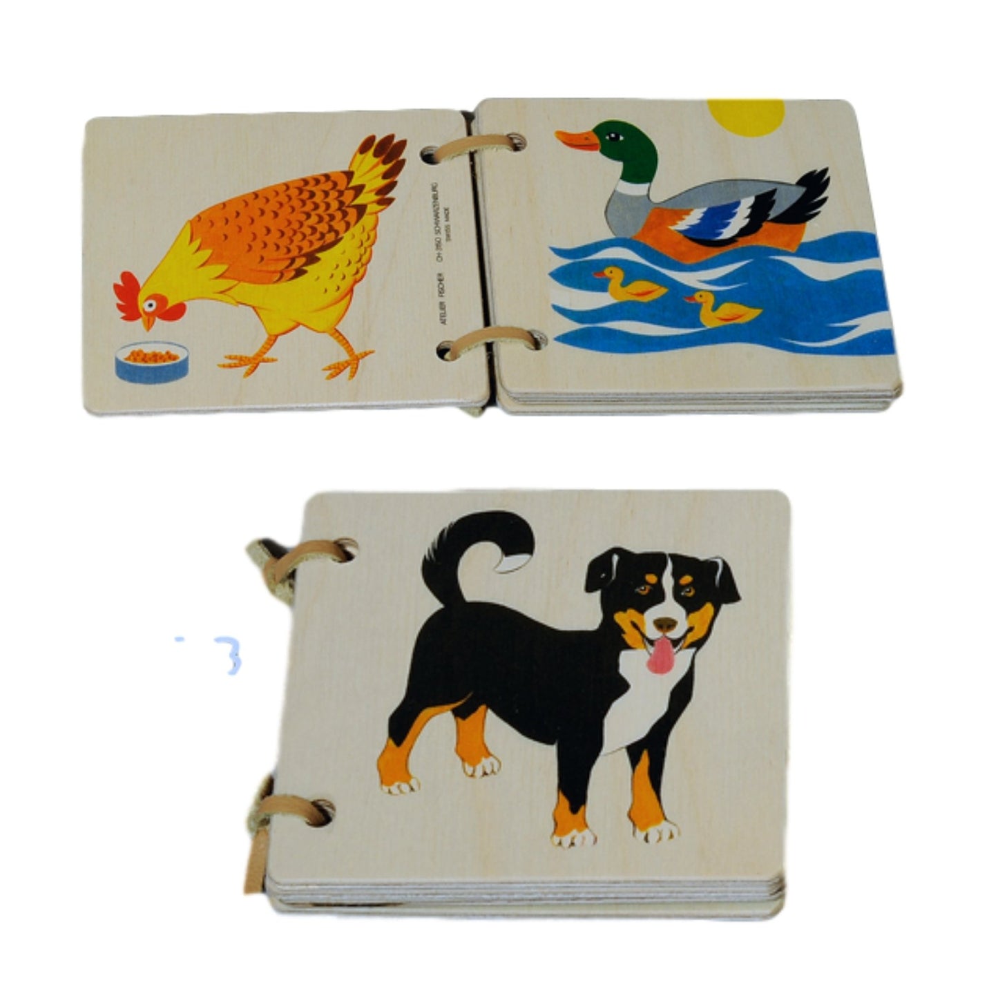 Atelier Fischer Wooden Farm Animals Book - wood for open-ended play - Title: Default Title