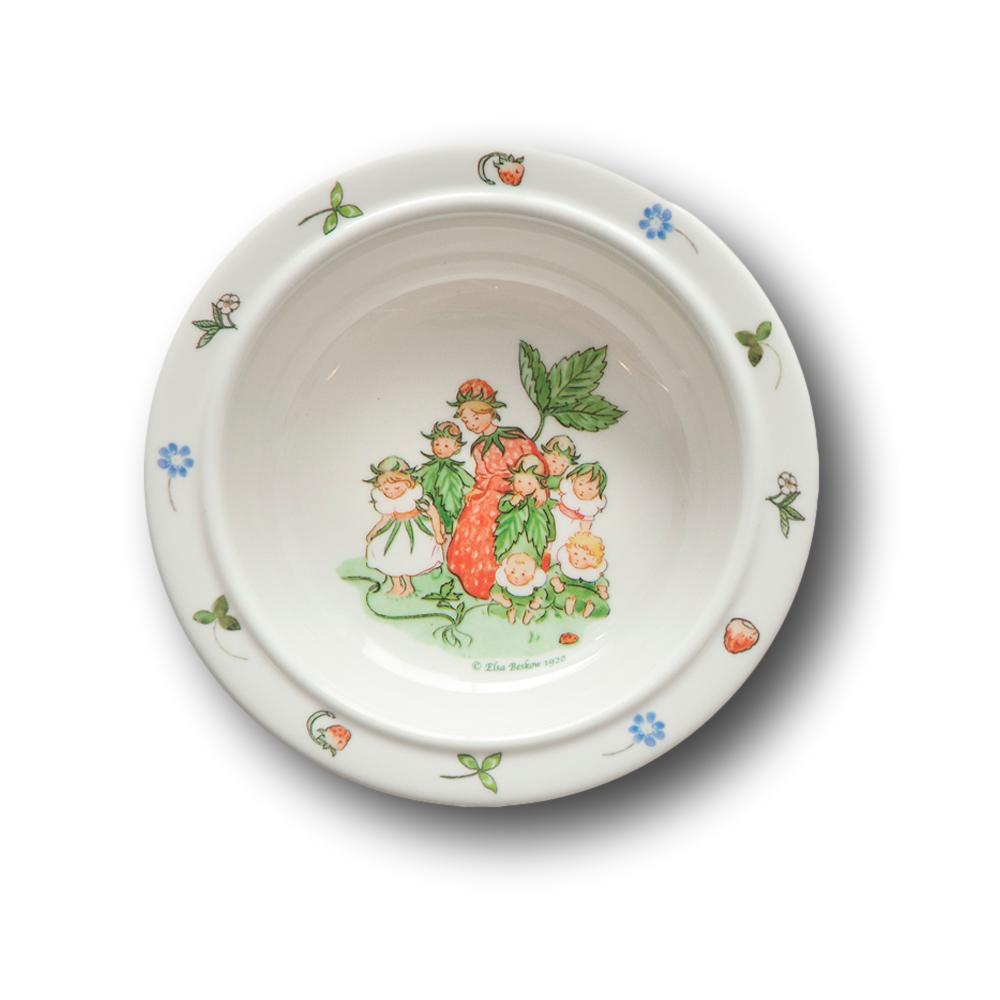 Elsa Beskow Melamine Bowl "Flower Festival" with Suction Cup Dishware for open-ended play - Title: Default Title