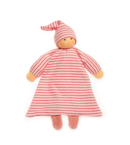 Nanchen Organic Cotton Waldorf Doll"Betthupfer" - cotton, wool Dolls for open-ended play - Color: Blue