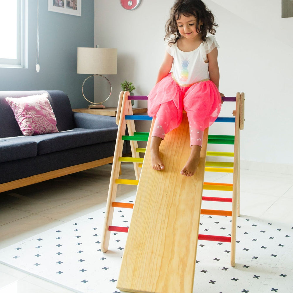
                  
                    Small Climbing, Foldable, Pikler Triangle with Reversible Ramp by Wiwiurka
                  
                