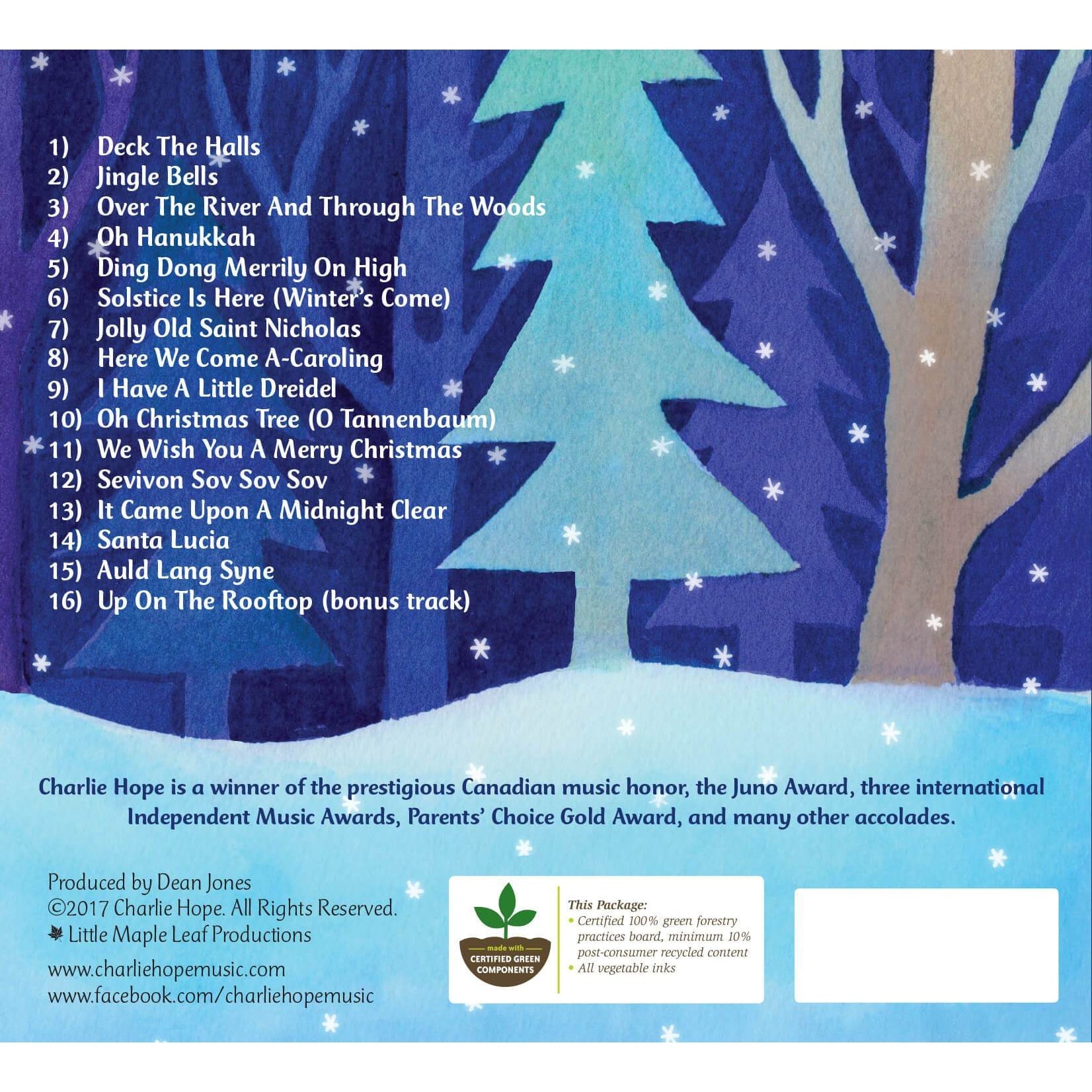 Charlie Hope: Sing a Festive Song! | Music CD – blueottertoys