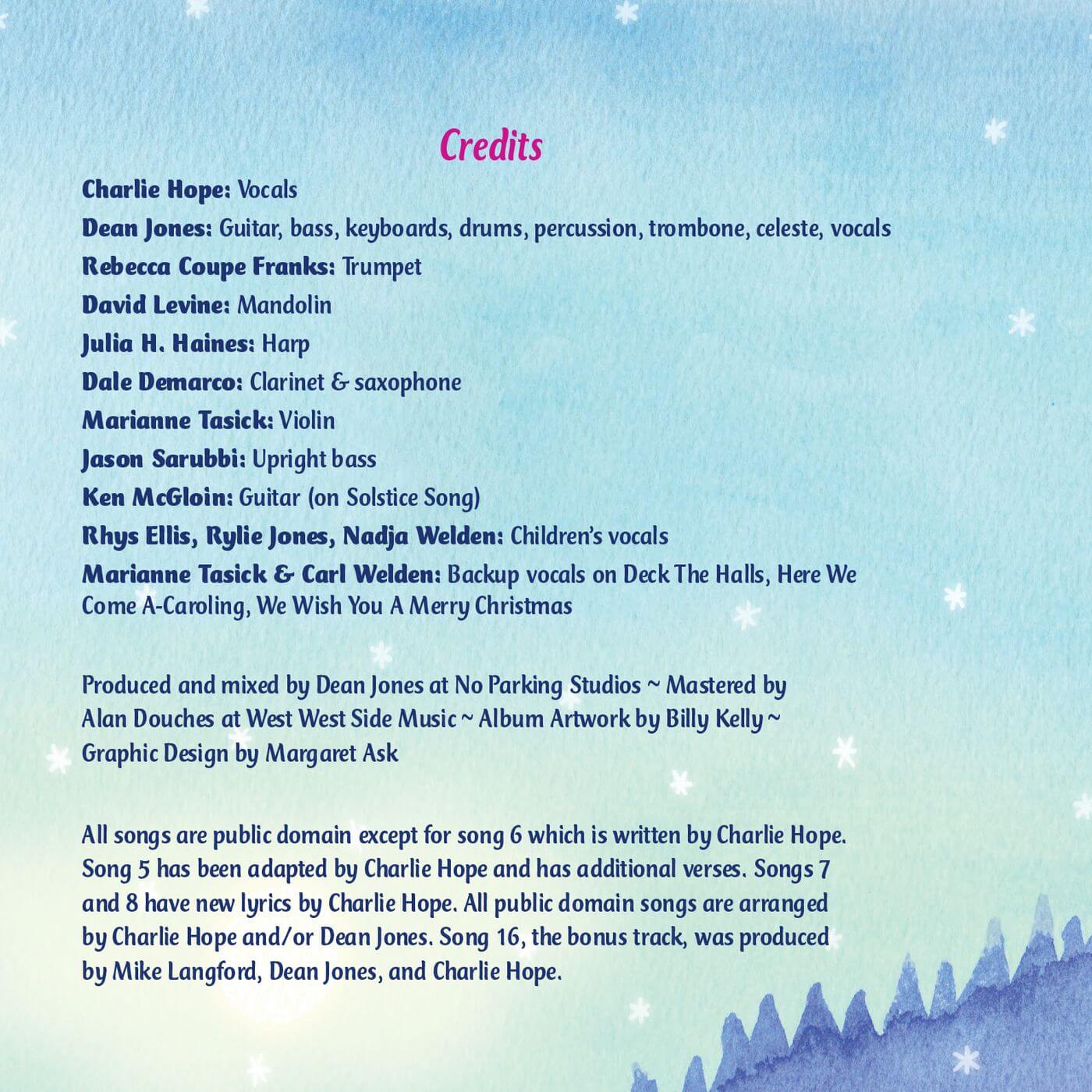 
                  
                    Charlie Hope Charlie Hope: Sing a Festive Song! - blueottertoys-CD07
                  
                