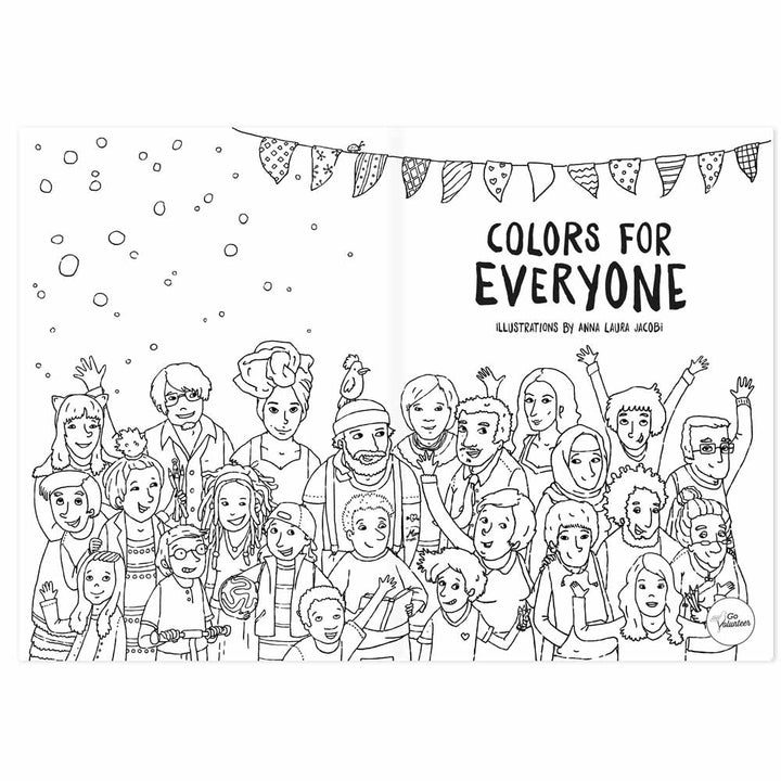 Hautfarben Colors for Everyone - Coloring Book - blueottertoys-HFCB