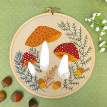 Toadstool Appliqué Hoop Craft Kit - wood, cotton, wool, natural, felt Art & Craft Kits for open-ended play - Title: Defaul...