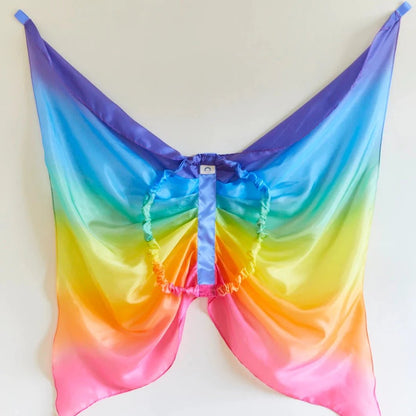 Silk Wings by Sarah's Silks - silk Playsilk for open-ended play - Style: Rainbow