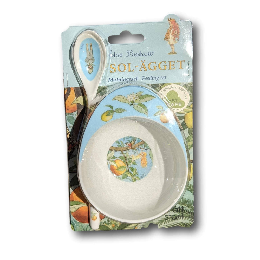 Elsa Beskow Elsa Beskow "Sun Egg" Baby Feeding Bowl & Spoon - blueottertoys-RS3235