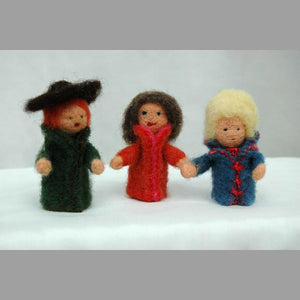
                  
                    Organic Plant Dyed Wool, Dry Felting Kit, Finger Puppets
                  
                