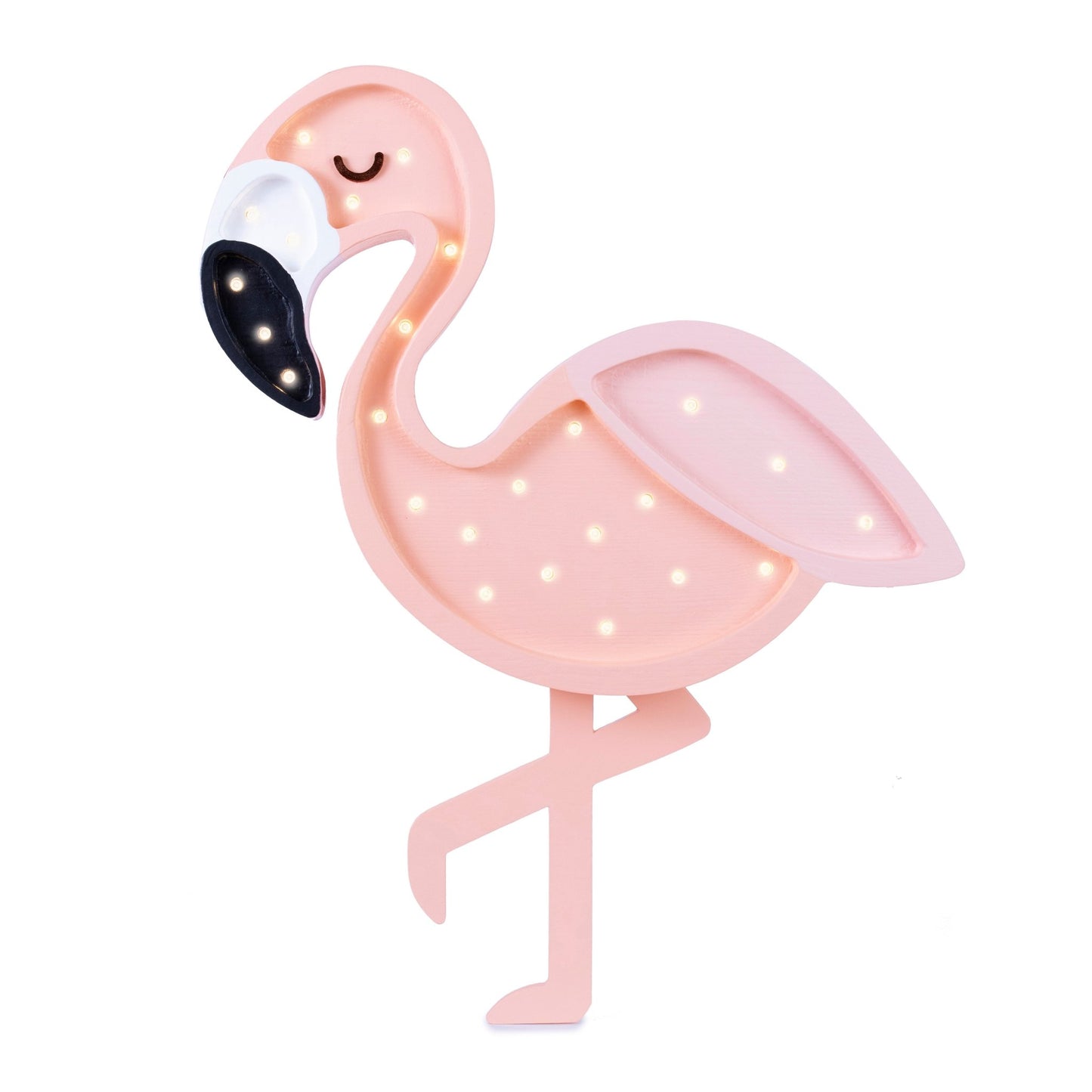 Little Lights Flamingo Lamp - wood, natural for open-ended play - Title: Default Title