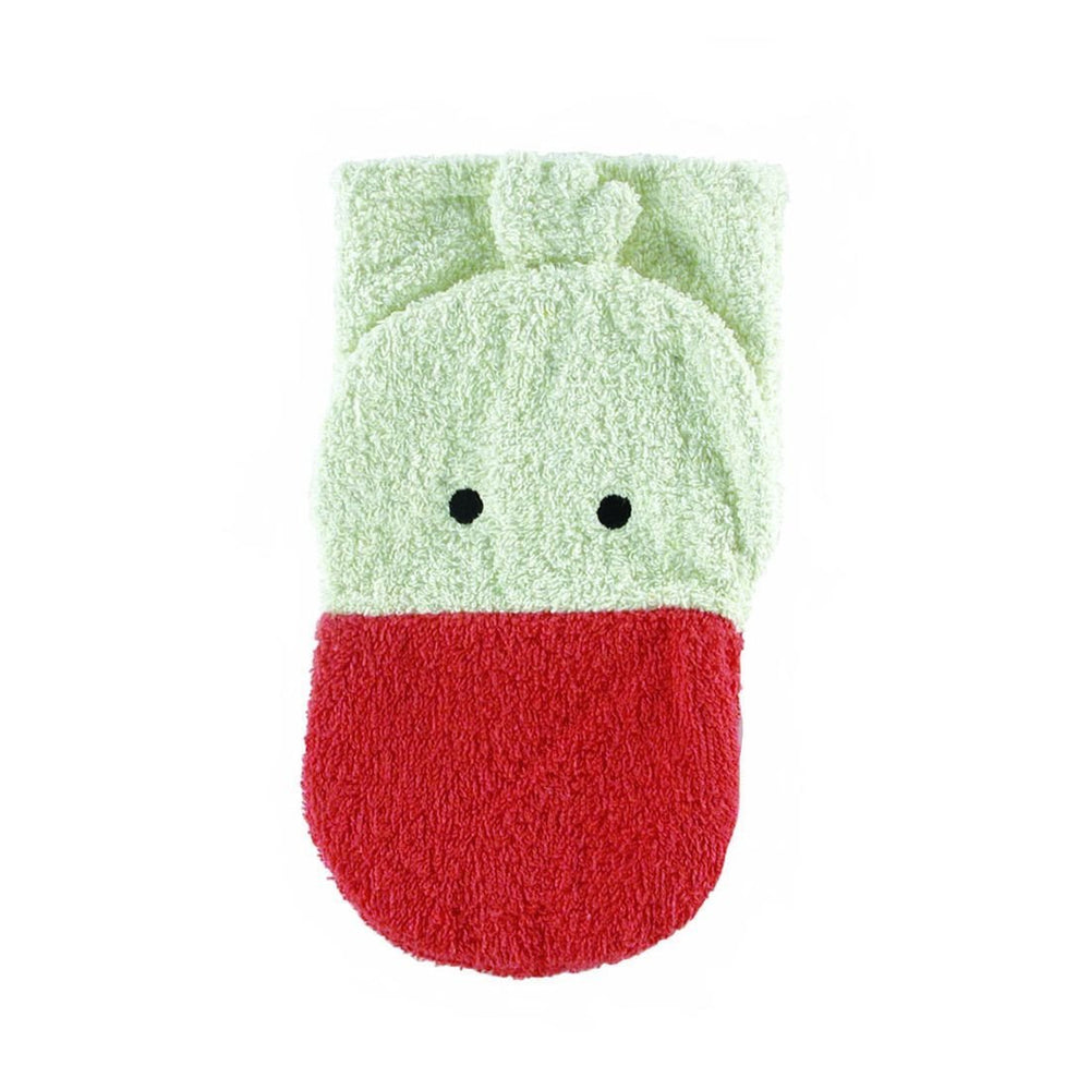 Organic Cotton Washcloth Mitt Goose by Furnis - cotton Bath Toys for open-ended play - Size: Child Size