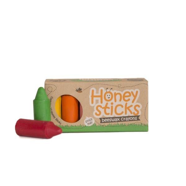 Honeysticks 100% Beeswax Crayons - Original - natural, beeswax for open-ended play - Title: Default Title