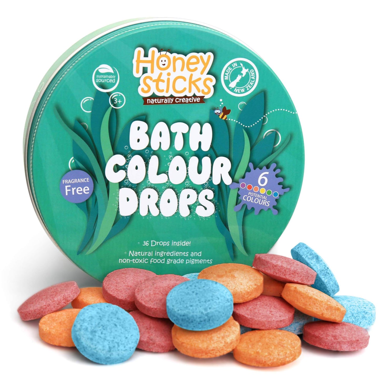 Honeysticks Bath Drops - natural Bath Toys for open-ended play - Title: Default Title