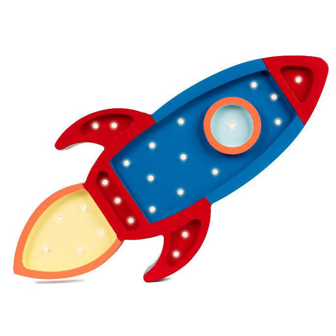 Little Lights US Little Lights Rocket Ship Lamp - blueottertoys-sku-1356356