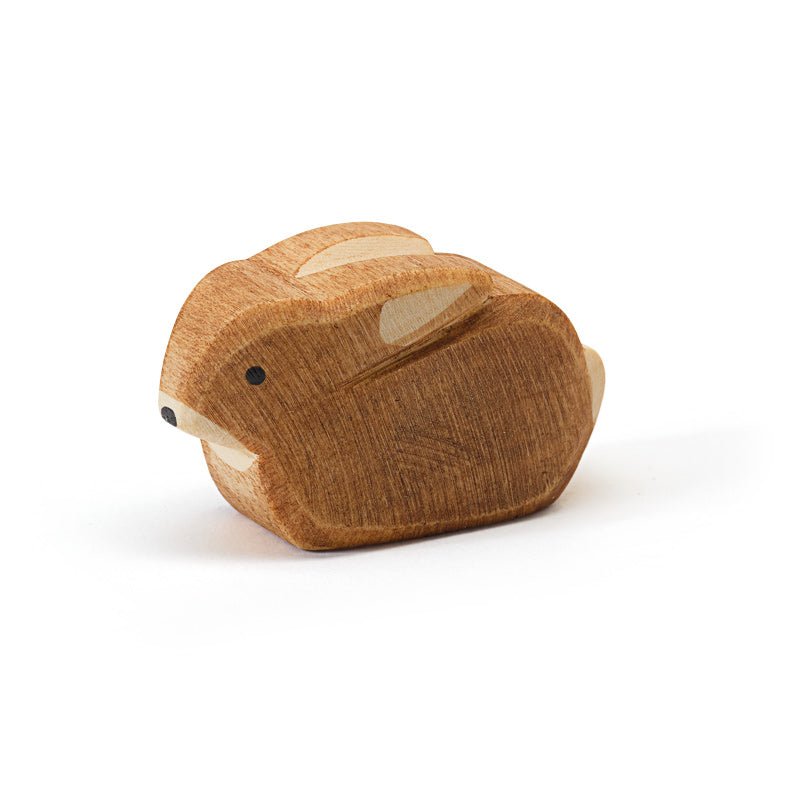 Ostheimer Rabbit, small - wood, natural Wooden Figures for open-ended play - Title: Default Title