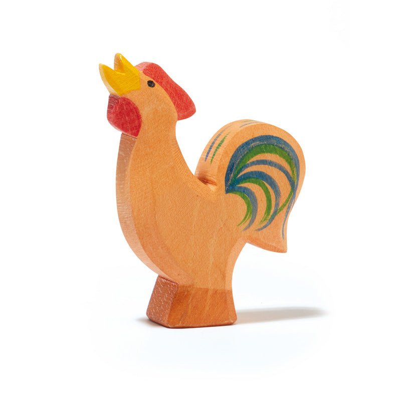 Bremen Town Rooster - wood, natural Wooden Figures for open-ended play - Title: Default Title