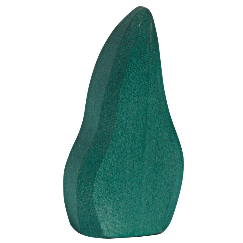 Bush Tapering Dark Green - wood, natural Wooden Figures for open-ended play - Title: Default Title