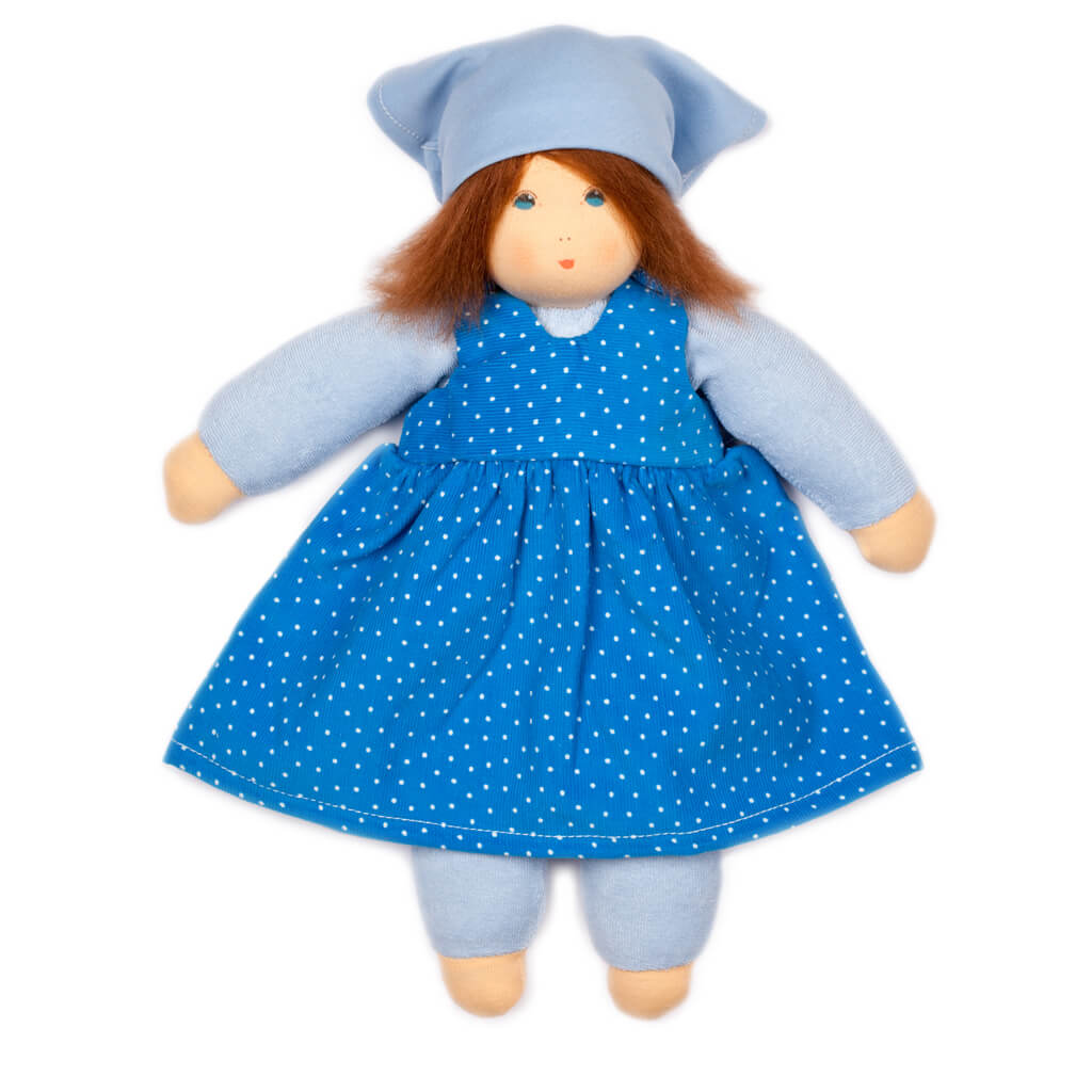 Nanchen Organic Doll - Summer Child - Lottie (Blue) - cotton, wool Dolls for open-ended play - Title: Default Title