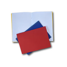 Main Lesson Book, Blank with Silks - silk Notebooks for open-ended play - Color: Red