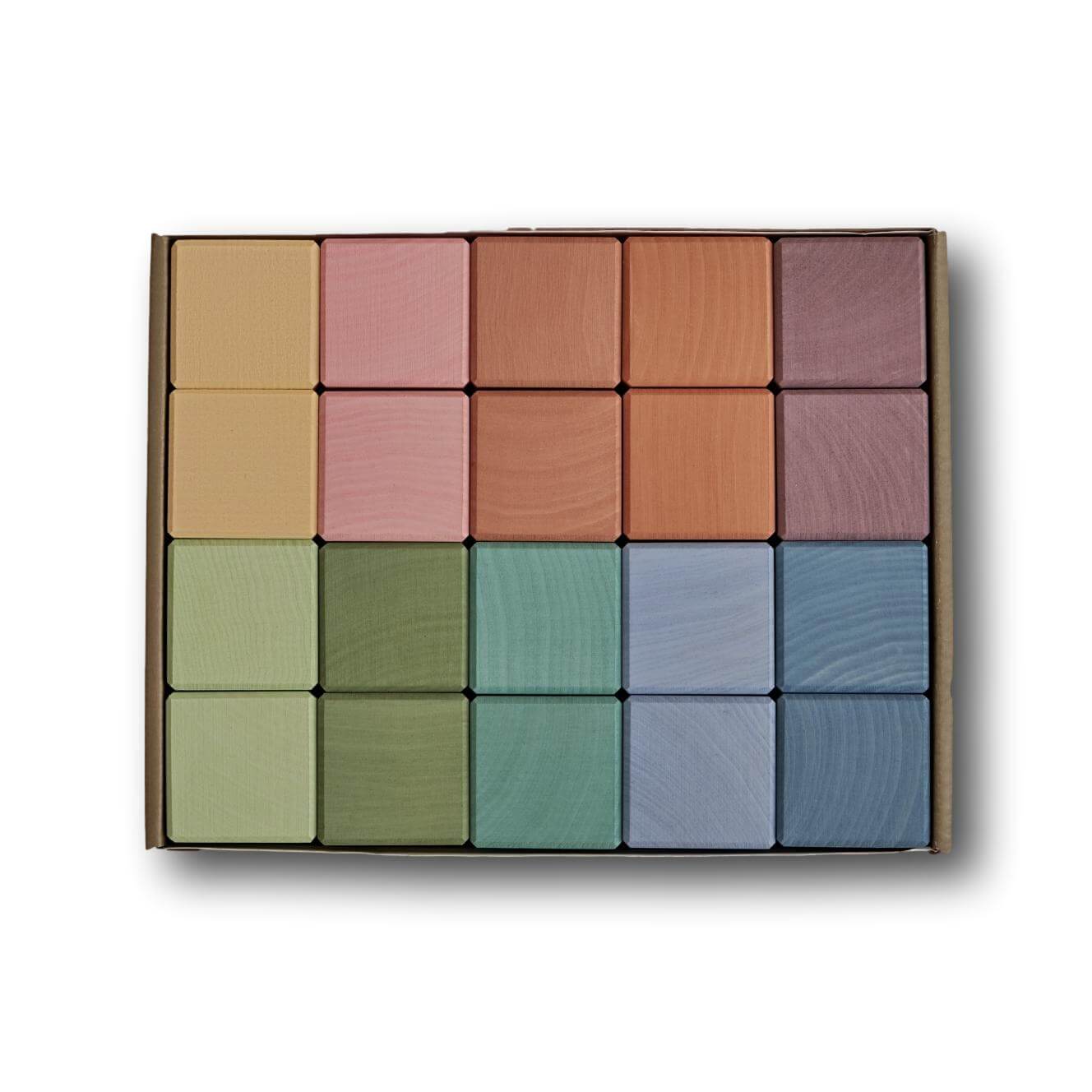 Raduga Grez Wooden Earth Cubes, Pastel - wood, natural Blocks for open-ended play - Title: Default Title