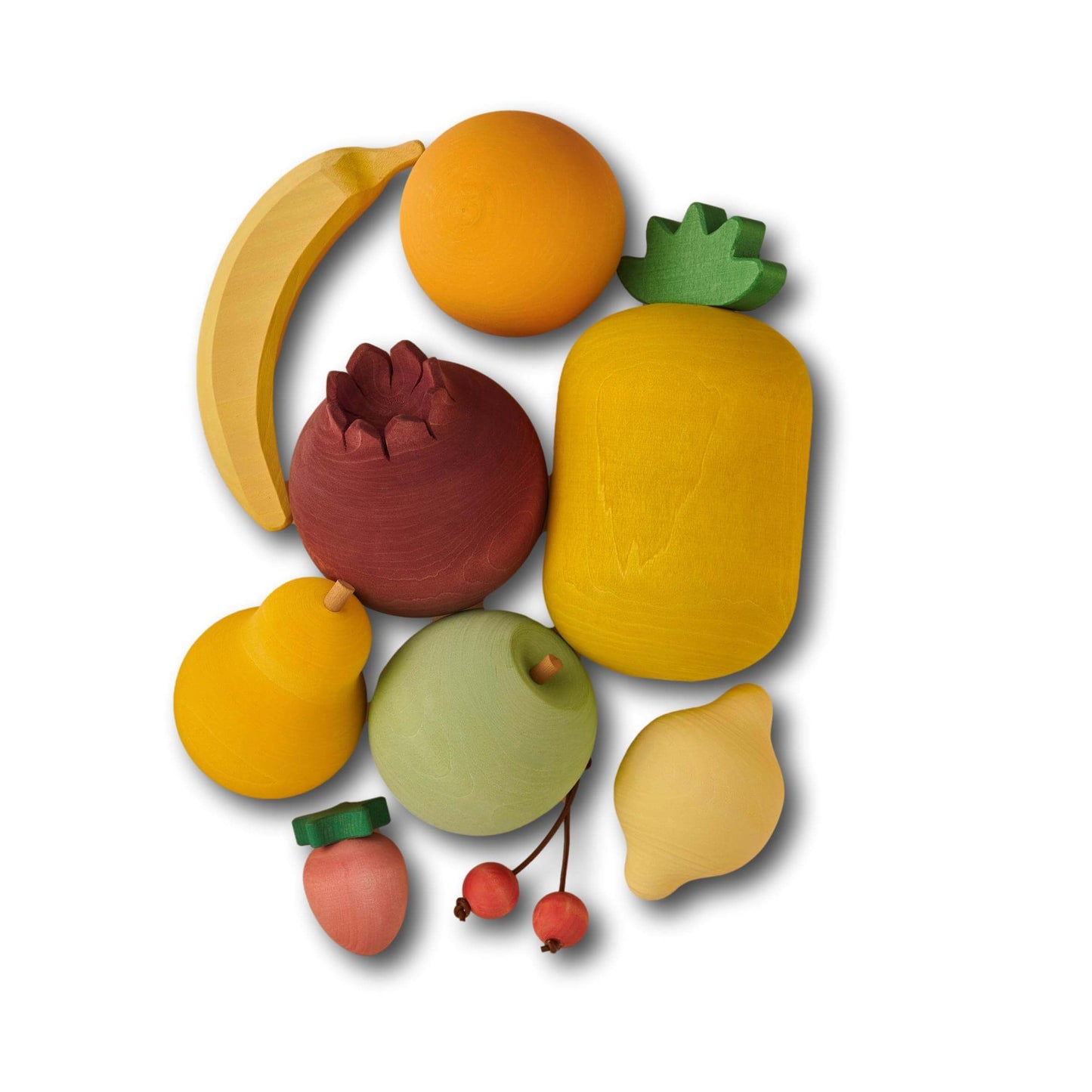 Raduga Grez Wooden Fruits - wood, cotton, natural Kitchen for open-ended play - Title: Default Title