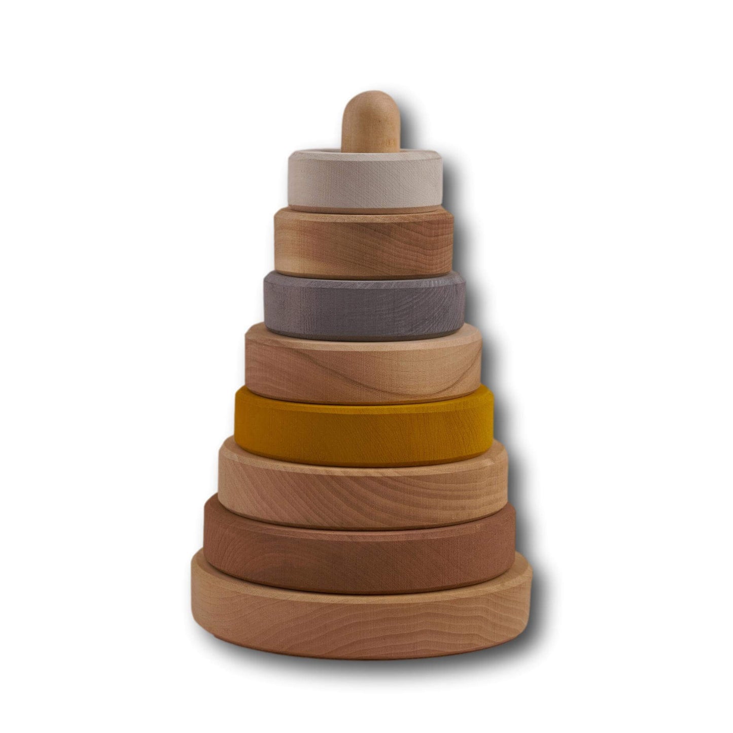 Raduga Grez Stacking Tower, Sand - wood, natural Blocks for open-ended play - Title: Default Title