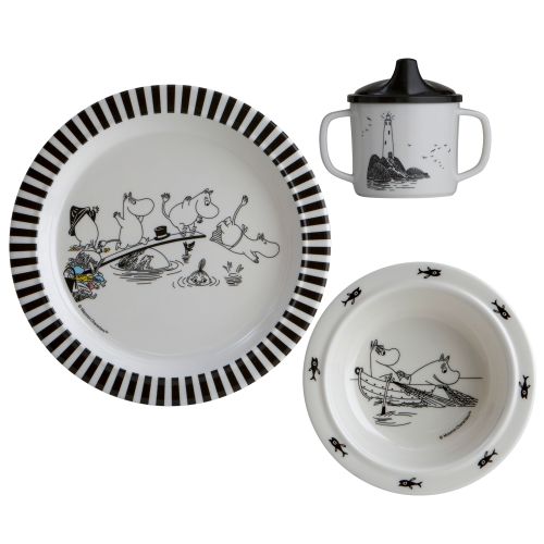 Moomin Dish Set - Fun on the Lake Dishware for open-ended play - Title: Default Title