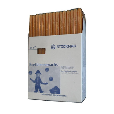 Stockmar Modelling Beeswax - Natural - natural, beeswax Art and Crafts for open-ended play - Size: 3 Sticks in Bag