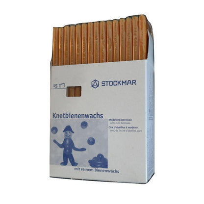 Stockmar Modelling Beeswax - Natural - natural, beeswax Art and Crafts for open-ended play - Size: 3 Sticks in Bag