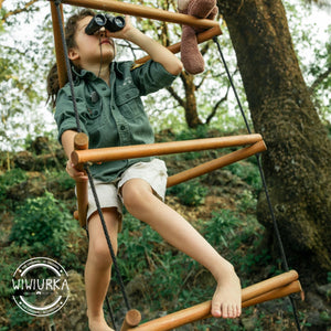 
                  
                    Large Wooden Climber/Triangular Rope Ladder by Wiwiurka
                  
                
