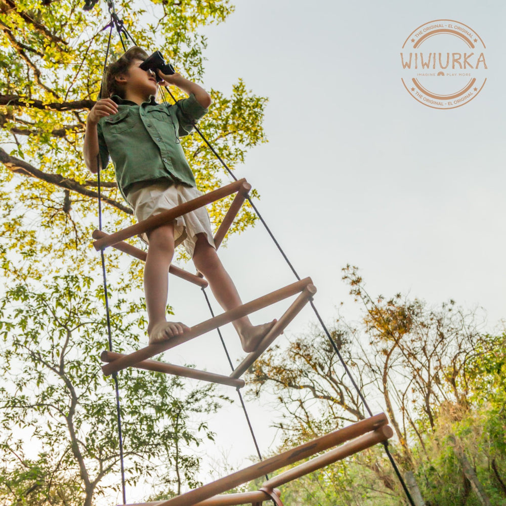 
                  
                    Large Wooden Climber/Triangular Rope Ladder by Wiwiurka
                  
                