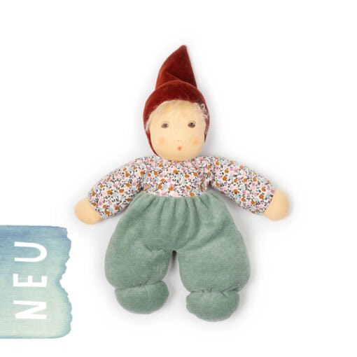 Nanchen Organic Cotton Waldorf Doll "Wild Child" Sage Pants - cotton, wool, linen Dolls for open-ended play - Title: Defau...